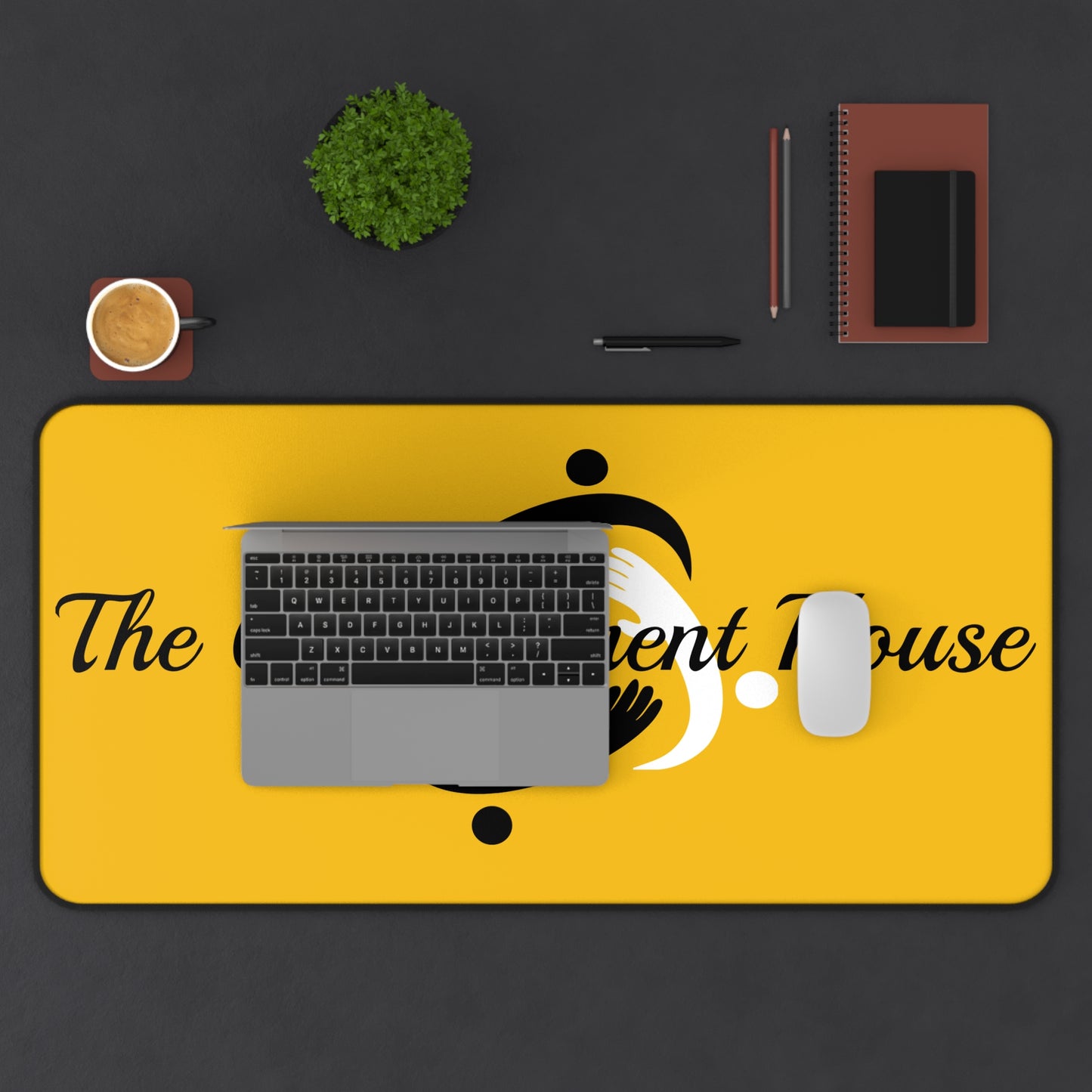 The Commitment House Yellow Logo Desk Mat