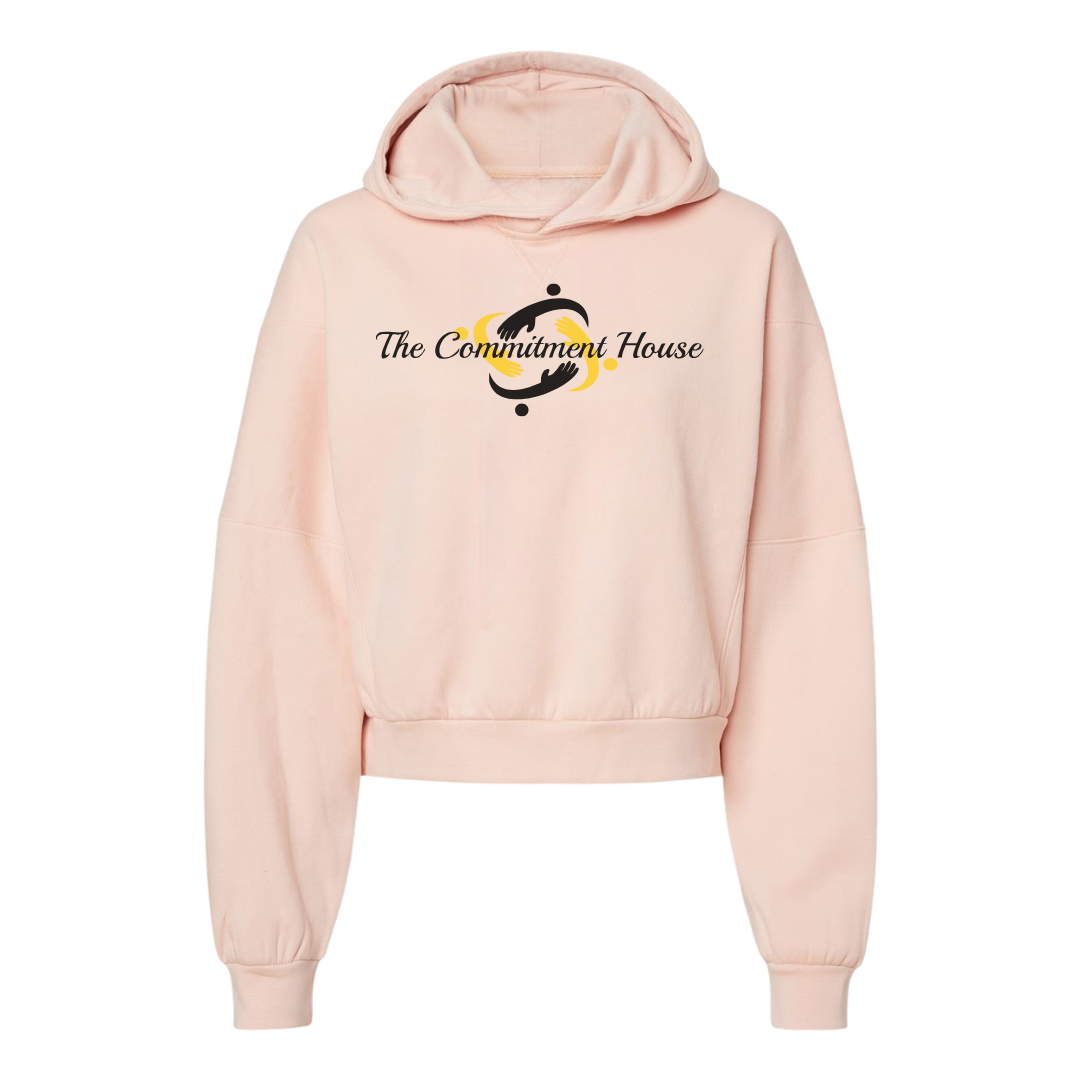 Women's Sueded Fleece Crop Hoodie