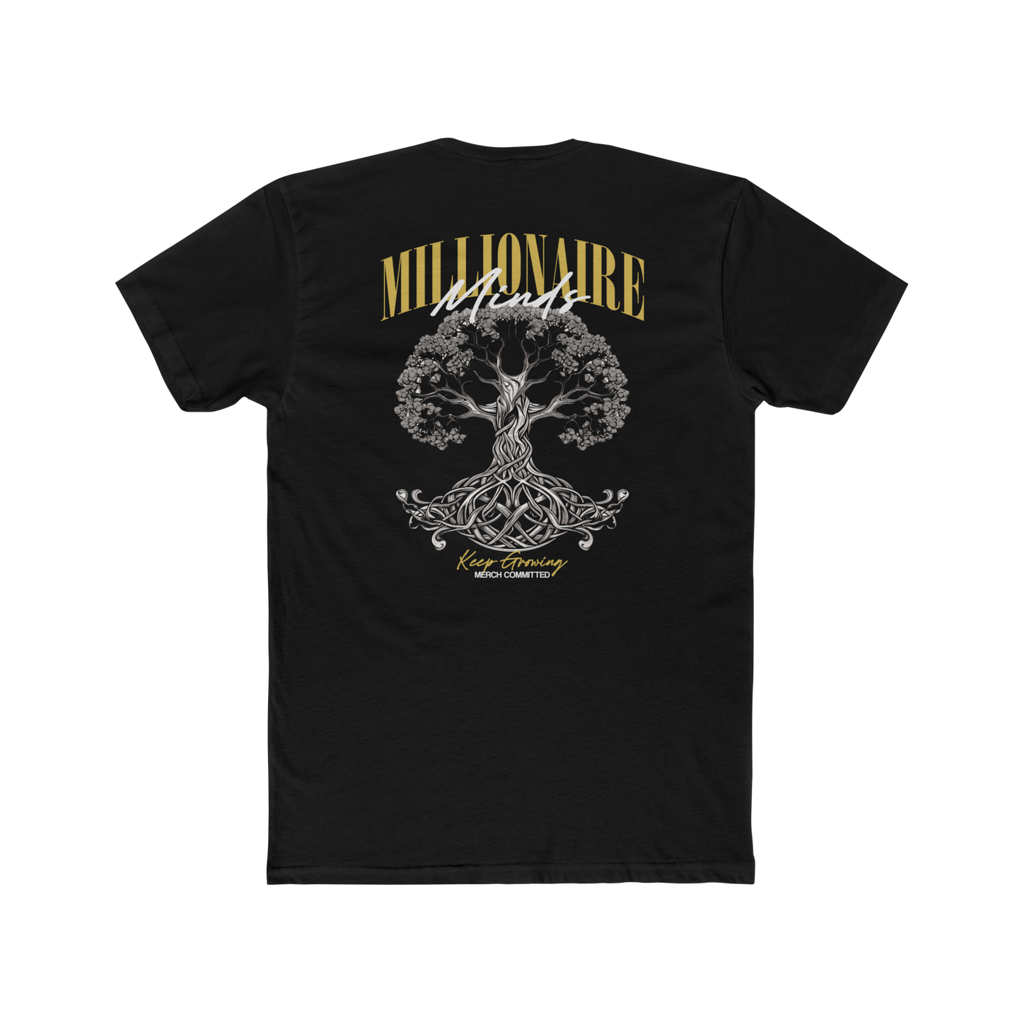 Millionaire Minds Black Out Tee Merch Committed