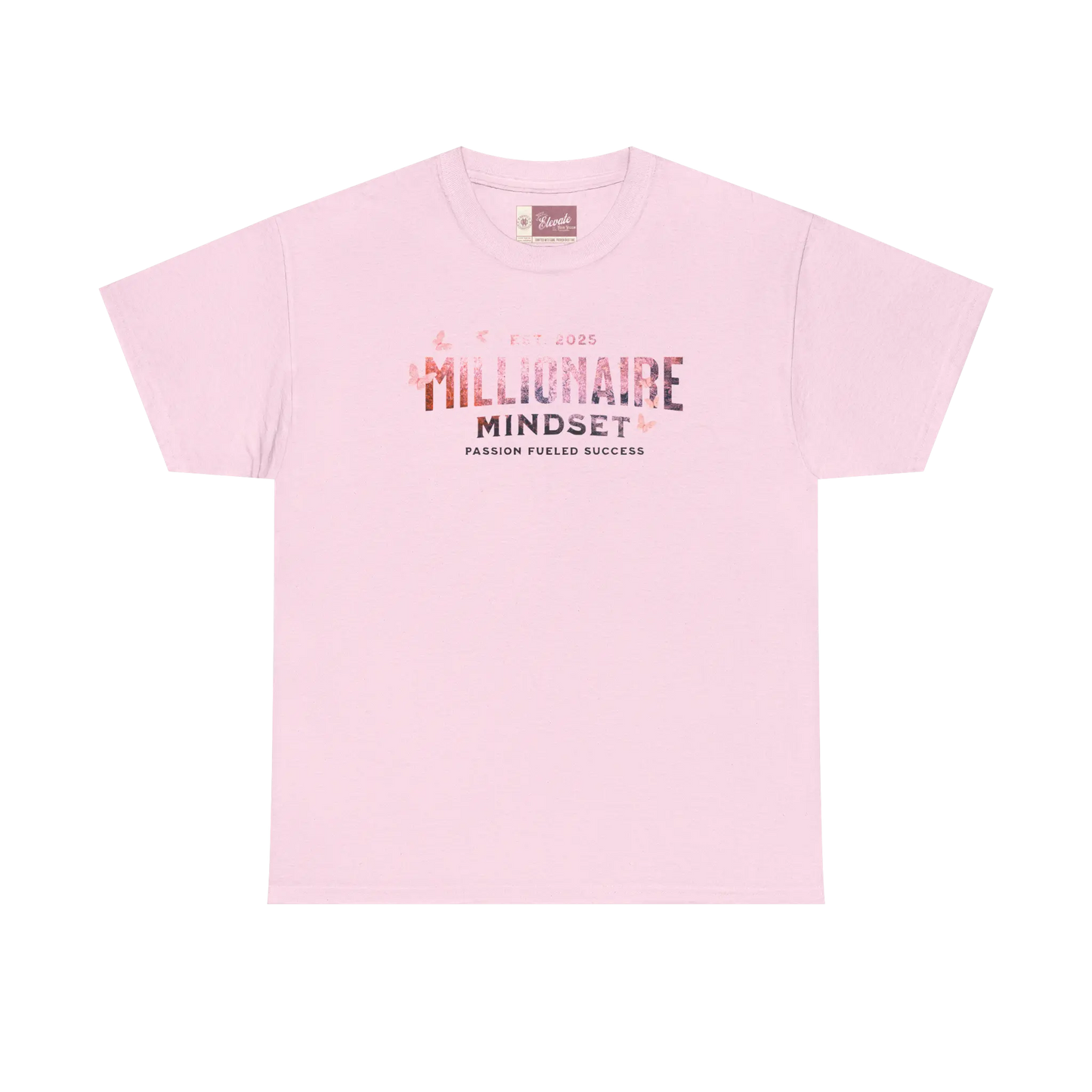 Millionaire Mindset Tee – Pink Stone Butterfly Edition Merch Committed