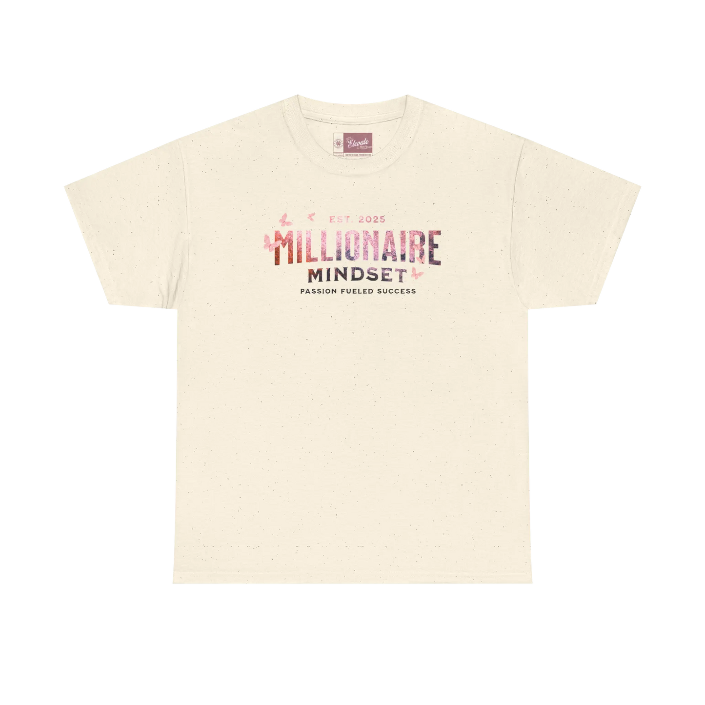 Millionaire Mindset Tee – Pink Stone Butterfly Edition Merch Committed