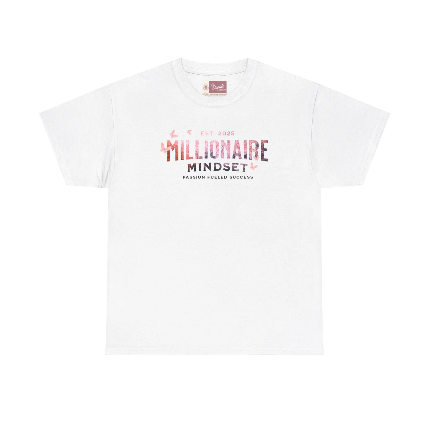 Millionaire Mindset Tee – Pink Stone Butterfly Edition Merch Committed