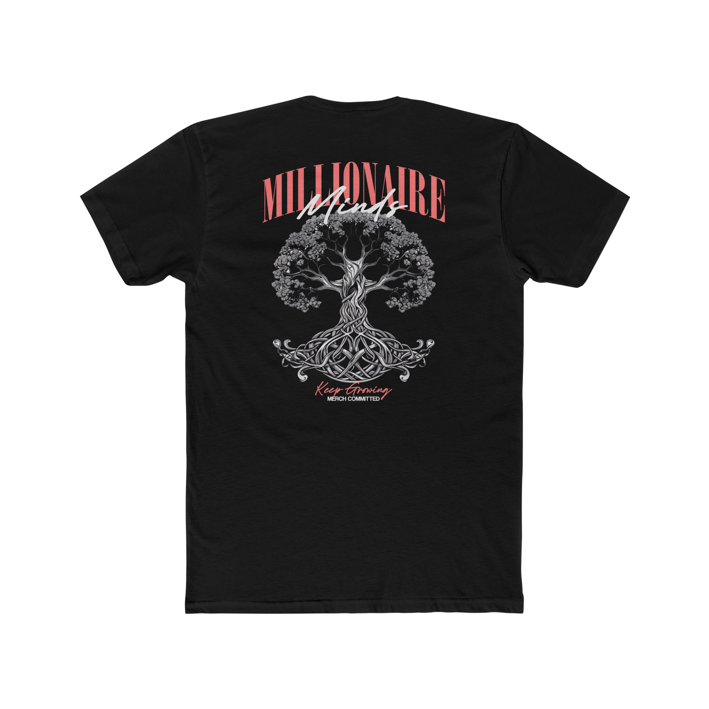 Millionaire Minds Black Out Tee Merch Committed