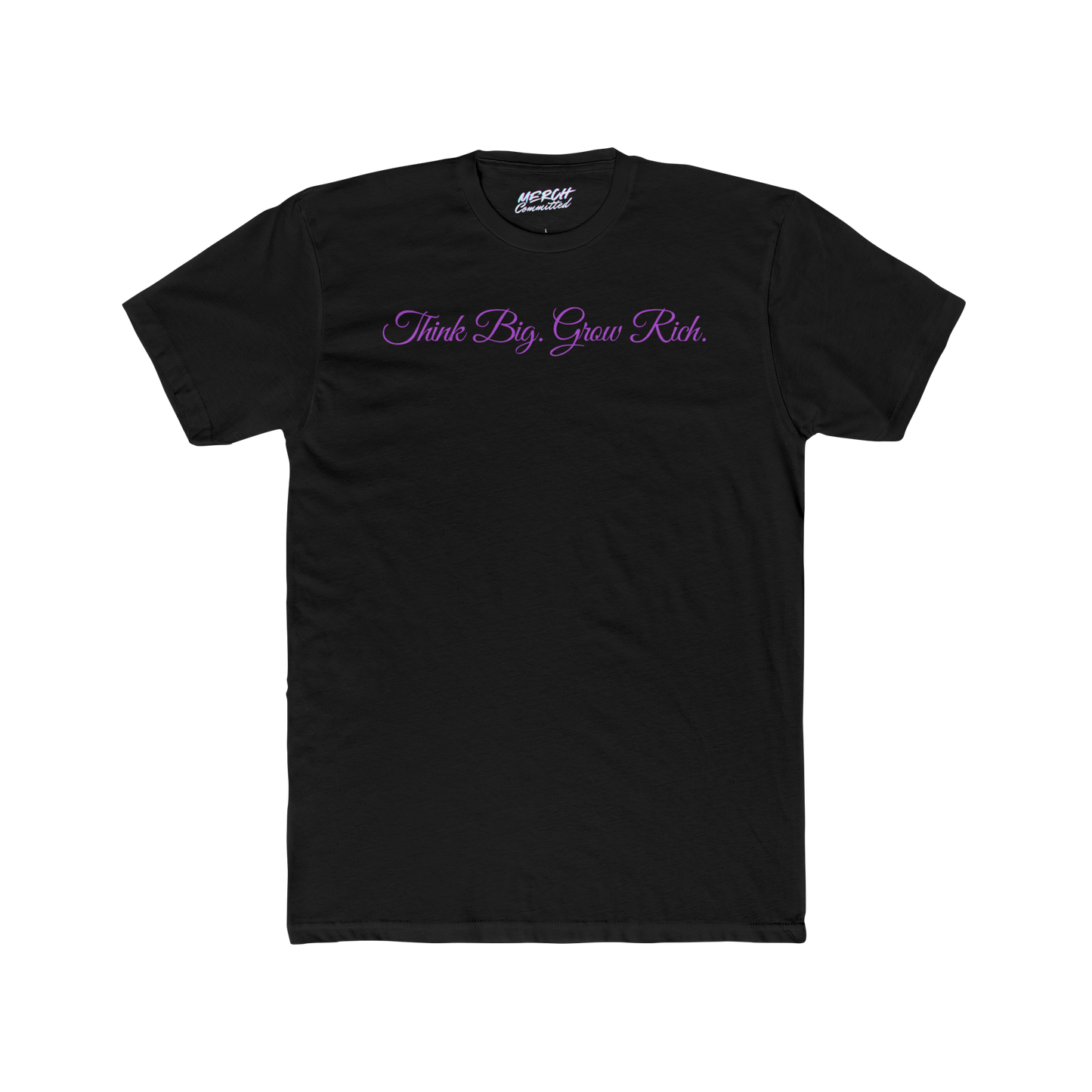 Millionaire Minds Black Out Tee Merch Committed