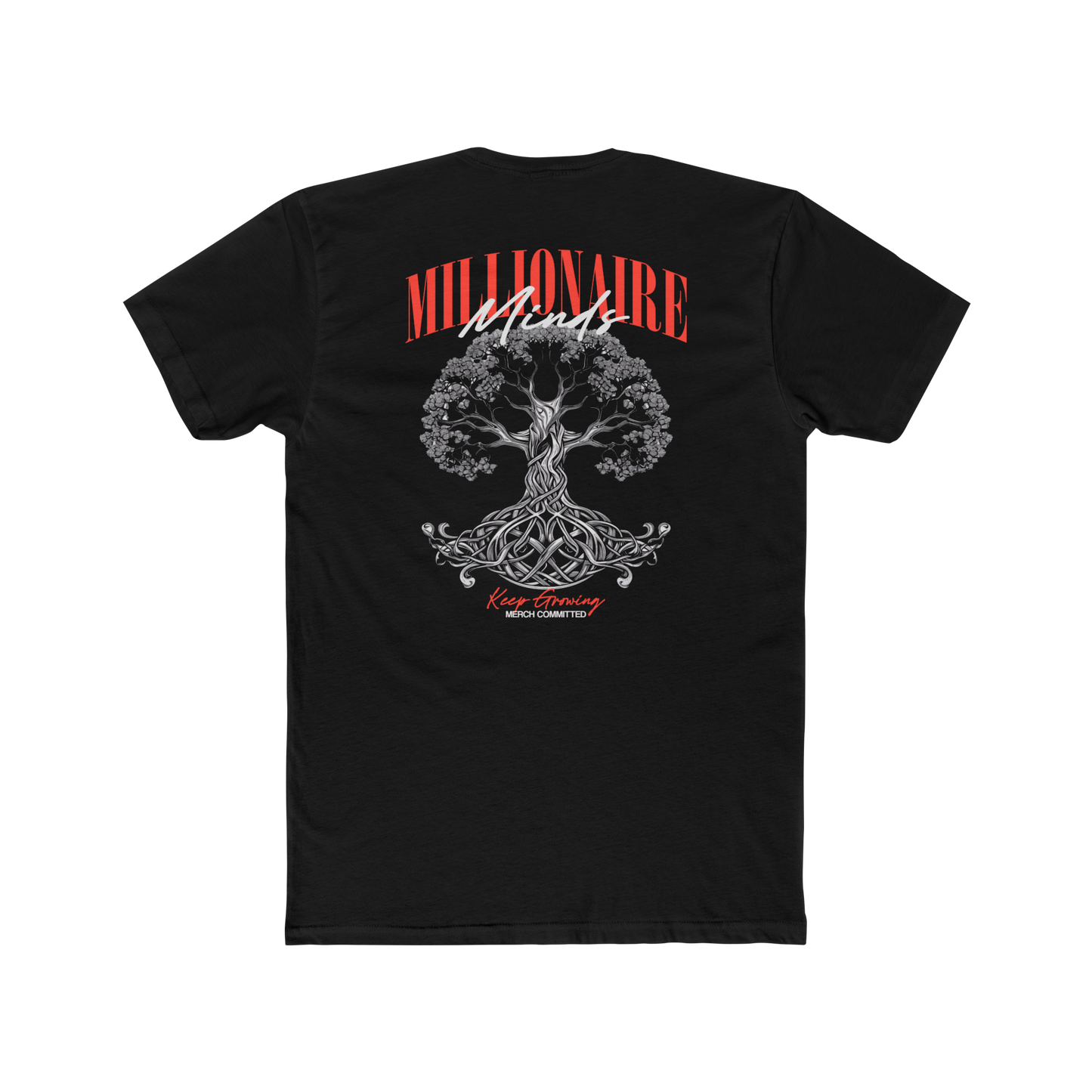 Millionaire Minds Black Out Tee Merch Committed