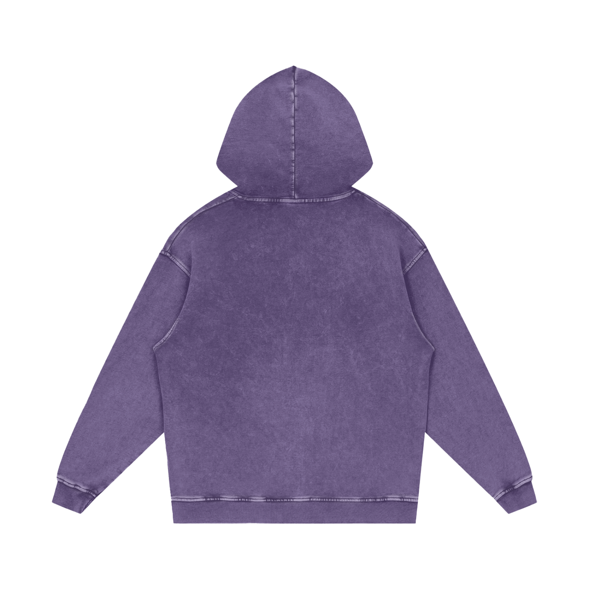 Snow Washed Loose Cotton Hoodie