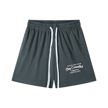 Mesh Drawstring Shorts