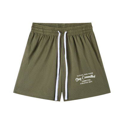 Mesh Drawstring Shorts