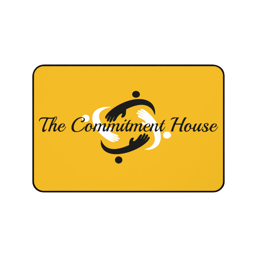 The Commitment House Yellow Logo Desk Mat