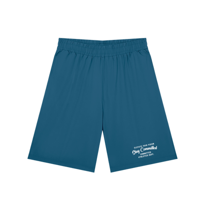 Men’s Solid Elastic Waist Shorts