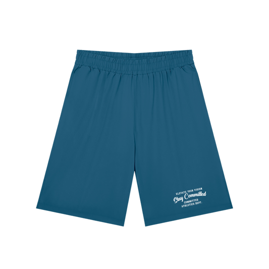 Men’s Solid Elastic Waist Shorts