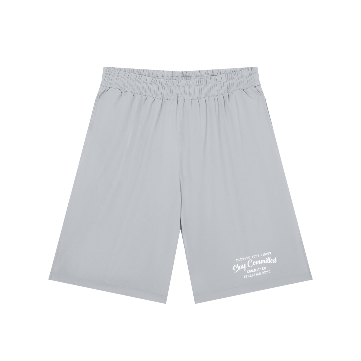 Men’s Solid Elastic Waist Shorts