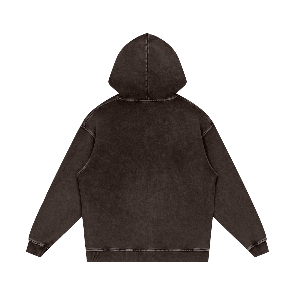 Snow Washed Loose Cotton Hoodie