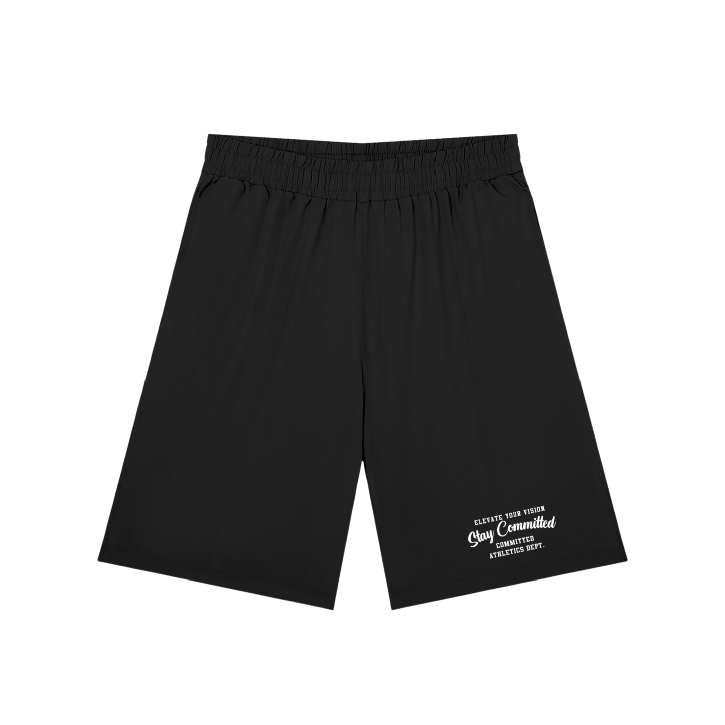 Men’s Solid Elastic Waist Shorts