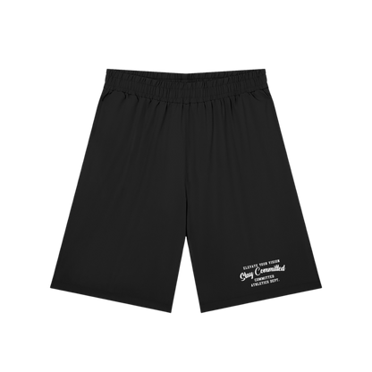 Men’s Solid Elastic Waist Shorts