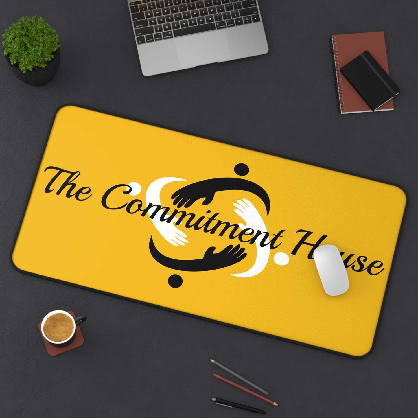 The Commitment House Yellow Logo Desk Mat