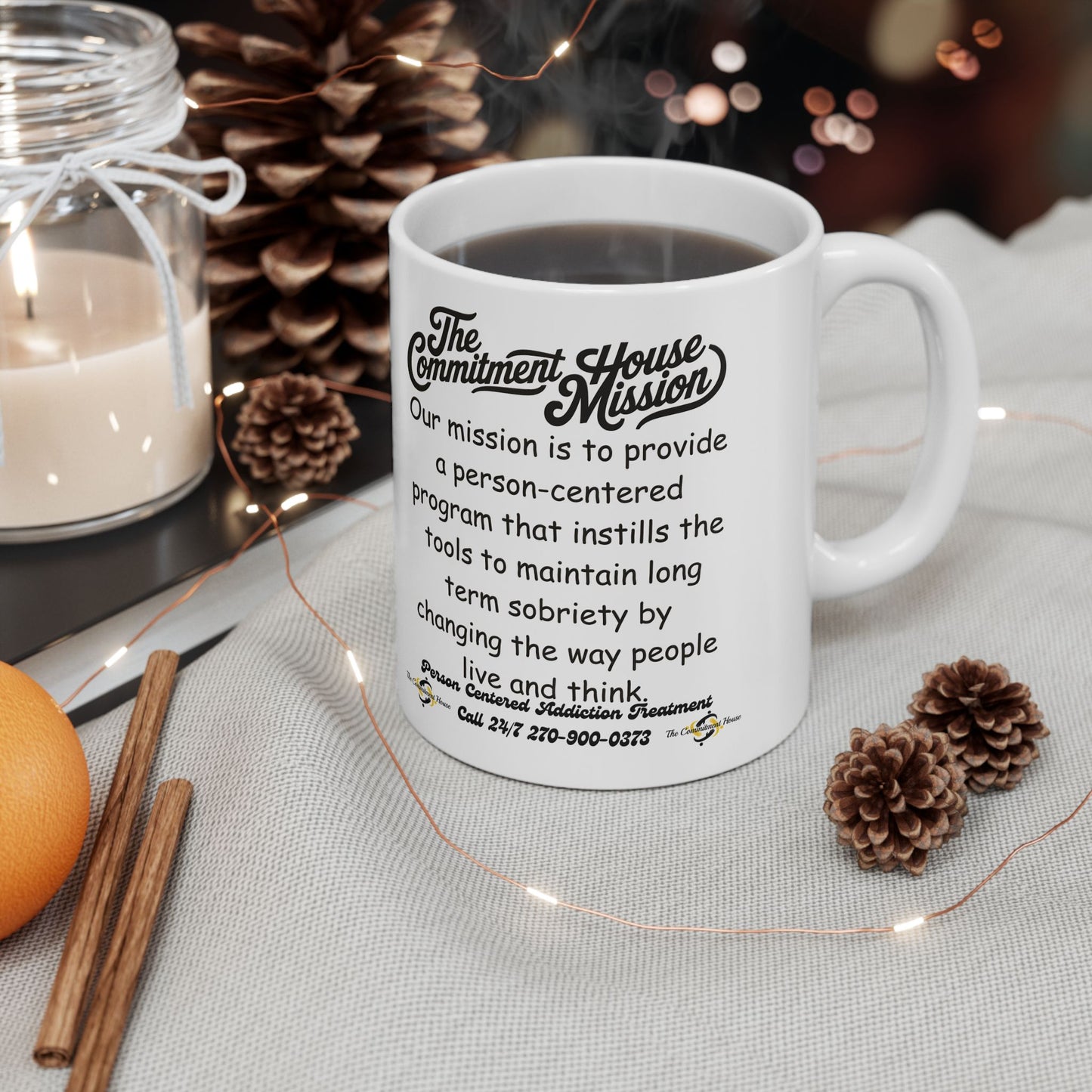 The Commitment House Logo & Mission Coffee Mug (11oz/15oz)