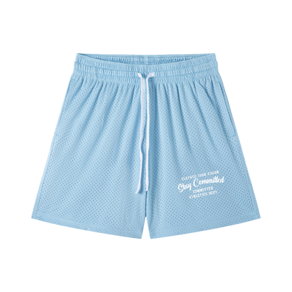 Mesh Drawstring Shorts