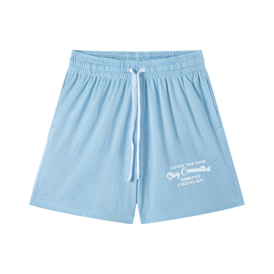 Mesh Drawstring Shorts
