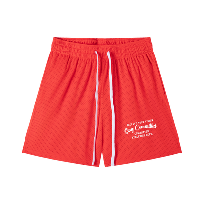 Mesh Drawstring Shorts