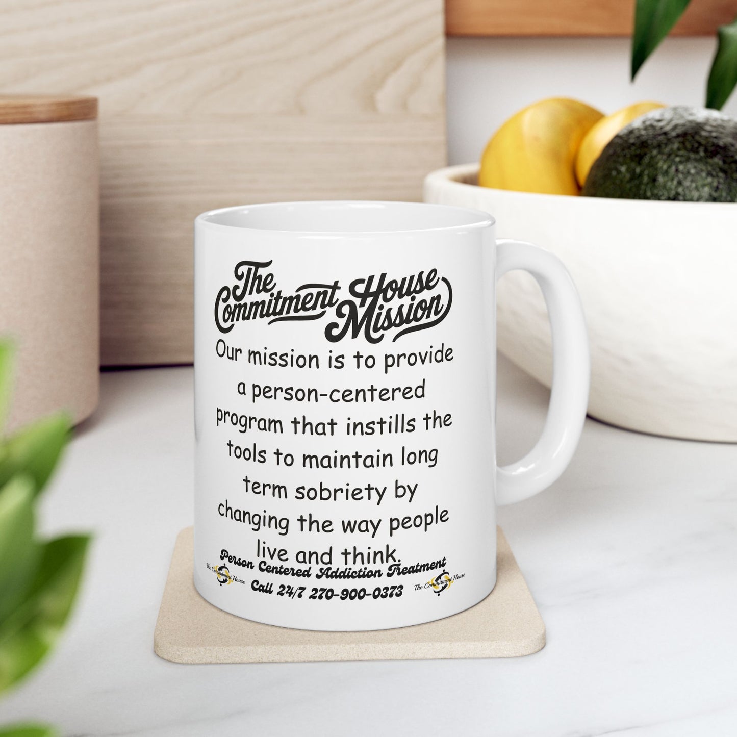 The Commitment House Logo & Mission Coffee Mug (11oz/15oz)