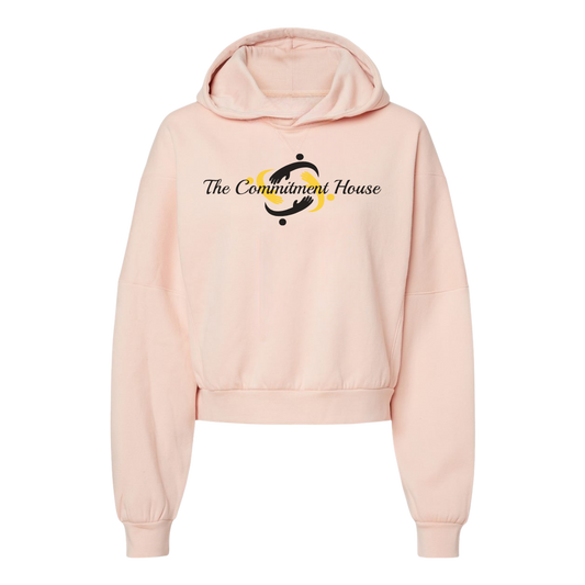Women's Sueded Fleece Crop Hoodie