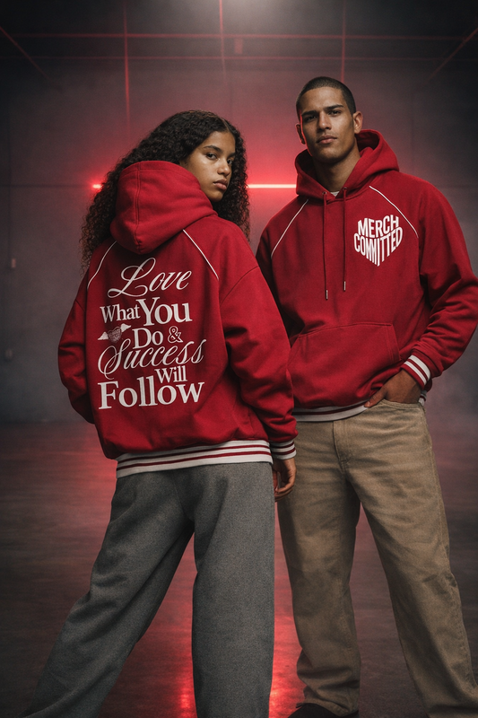 LWYD-Striped Trim Zip-Up Hoodie