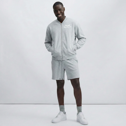 MC Varsity Jacket — V-Neck Drop Shoulder