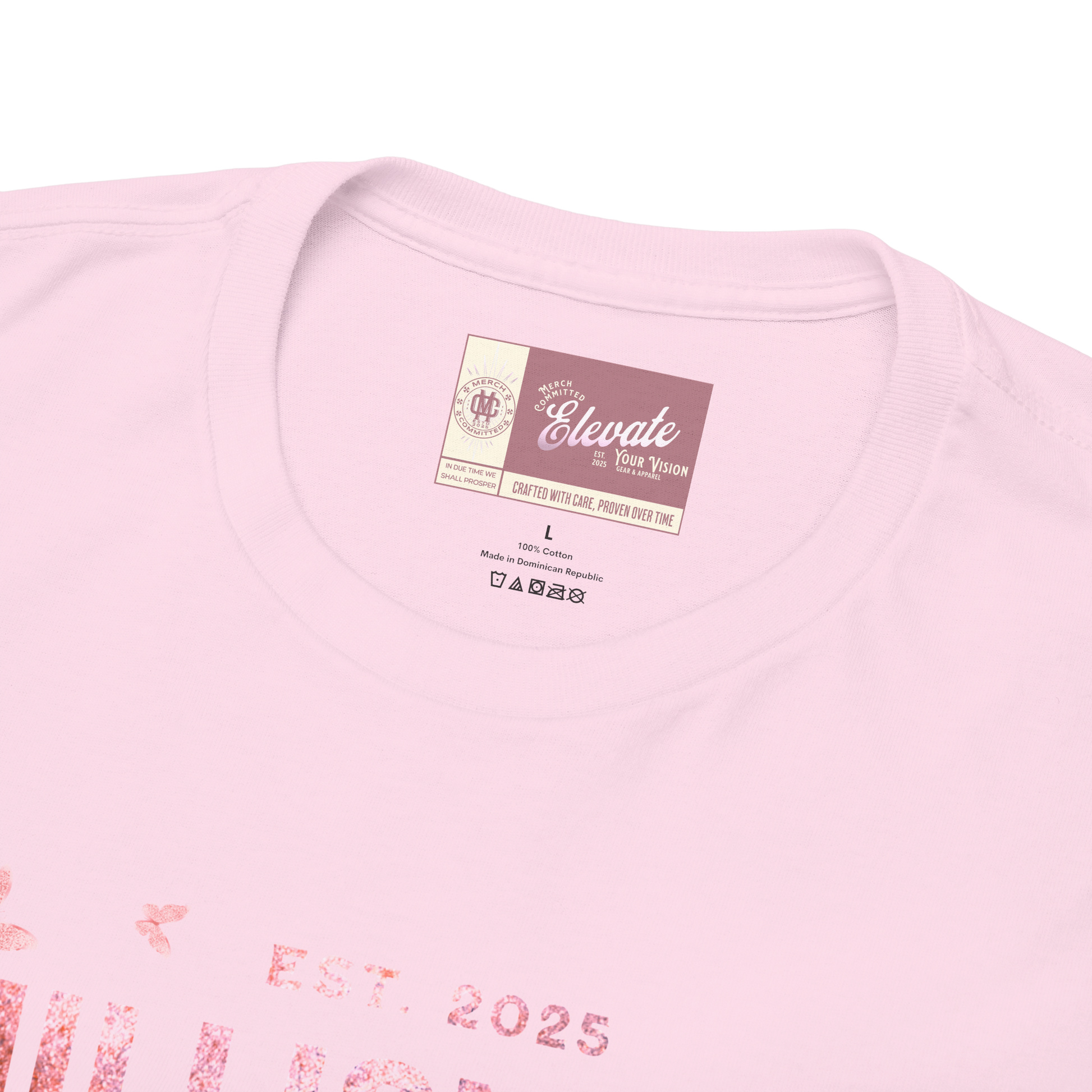 Millionaire Mindset Tee – Pink Stone Butterfly Edition
