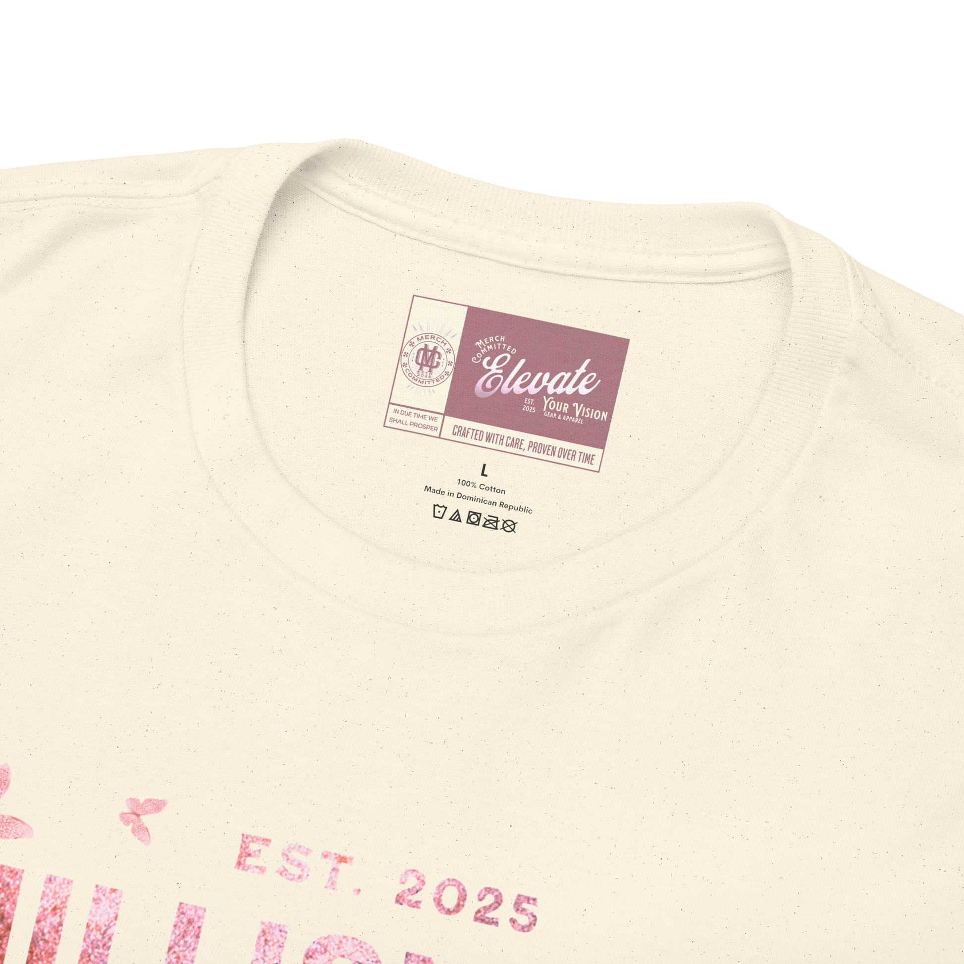 Millionaire Mindset Tee – Pink Stone Butterfly Edition