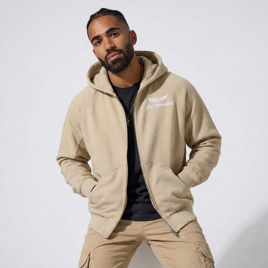 MC Oversized Zip Hoodie — Dolman Fit