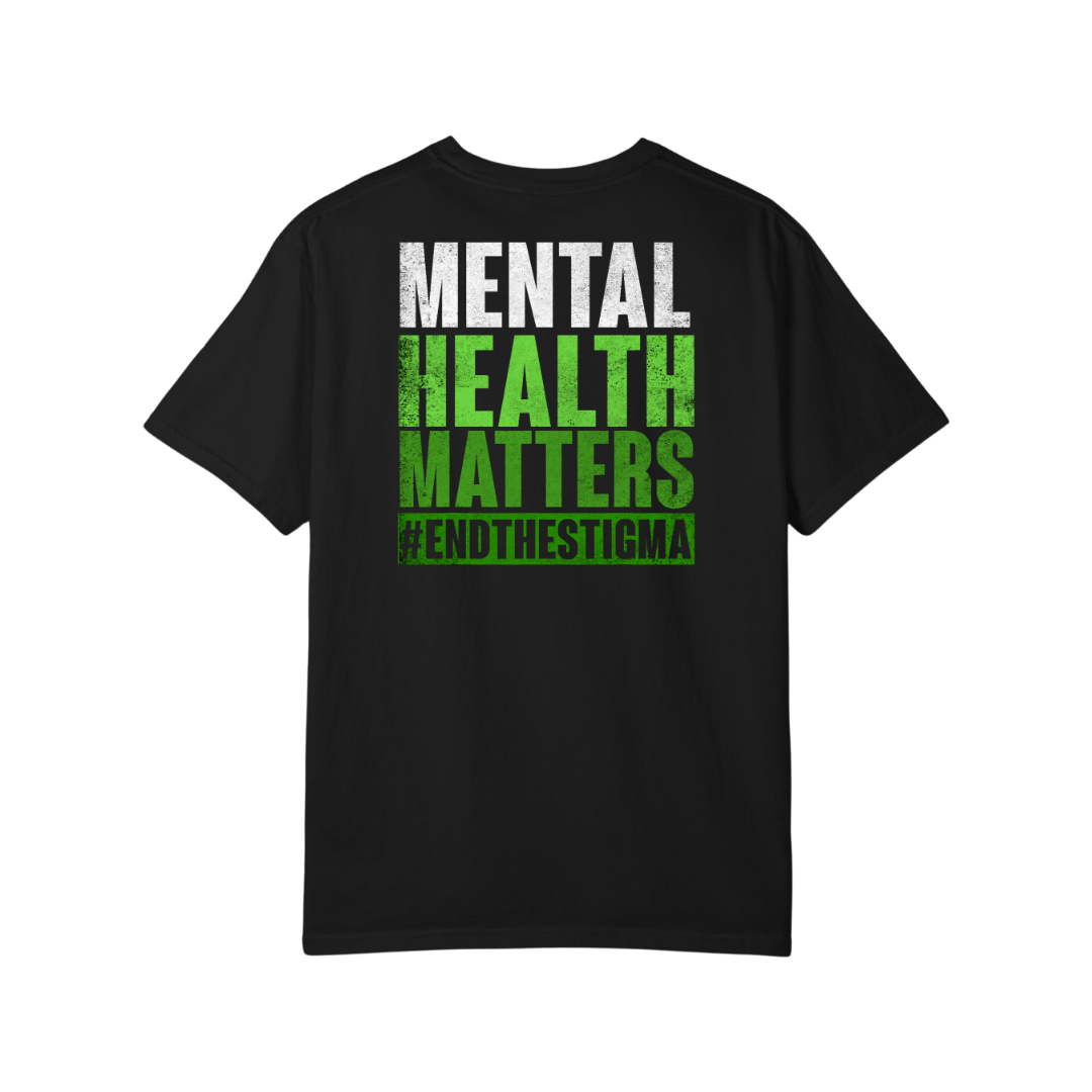 Time To Surrender Mental Health Black Out Tee