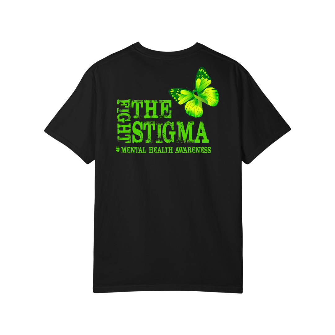 Time To Surrender Mental Health Black Out Tee