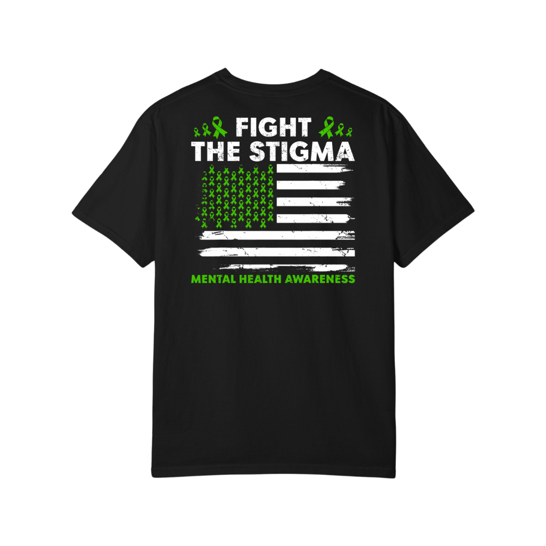 Time To Surrender Mental Health Black Out Tee
