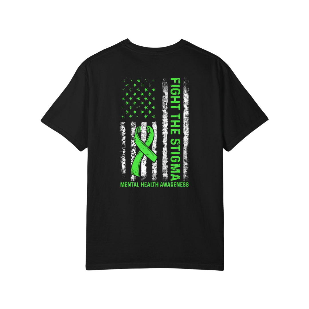 Time To Surrender Mental Health Black Out Tee