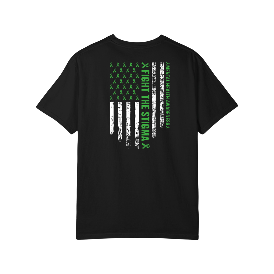 Time To Surrender Mental Health Black Out Tee
