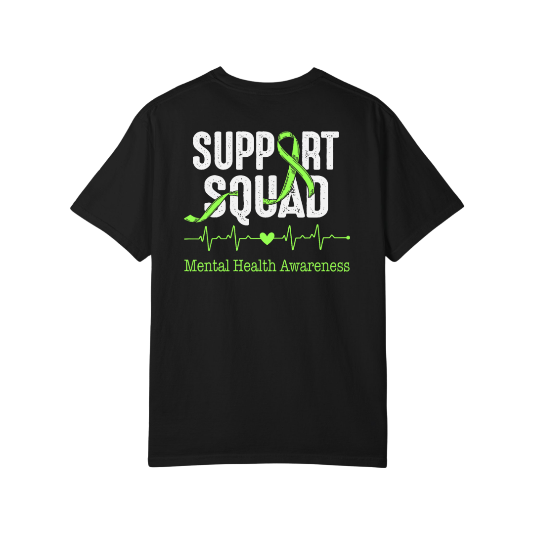 Time To Surrender Mental Health Black Out Tee
