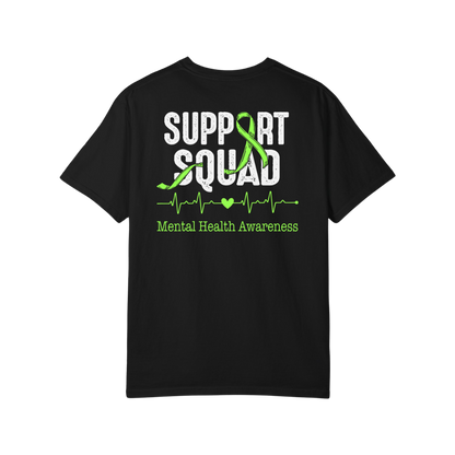 Time To Surrender Mental Health Black Out Tee