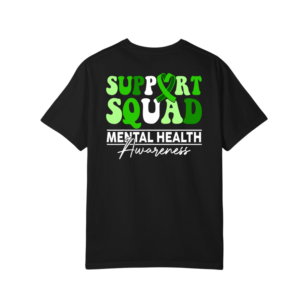 Time To Surrender Mental Health Black Out Tee