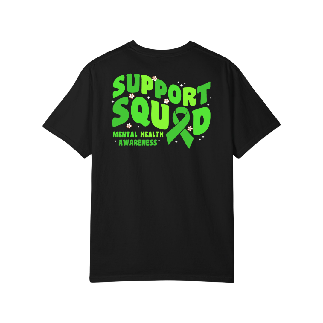 Time To Surrender Mental Health Black Out Tee
