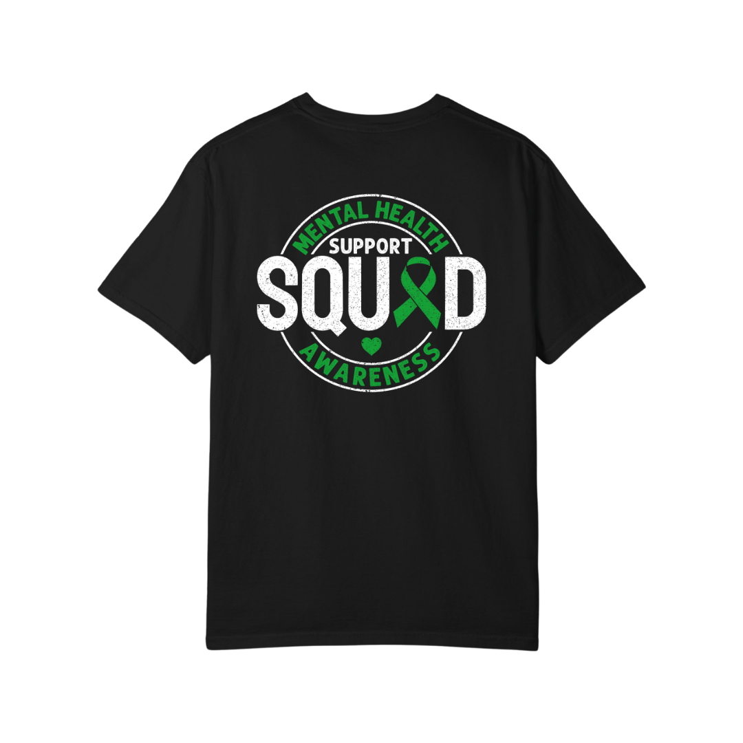 Time To Surrender Mental Health Black Out Tee
