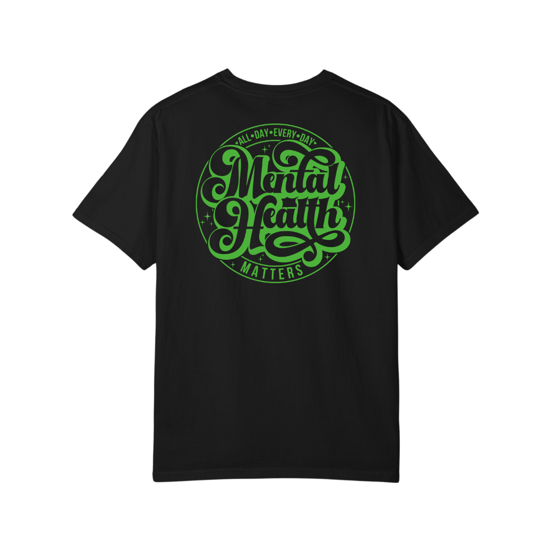 Time To Surrender Mental Health Black Out Tee