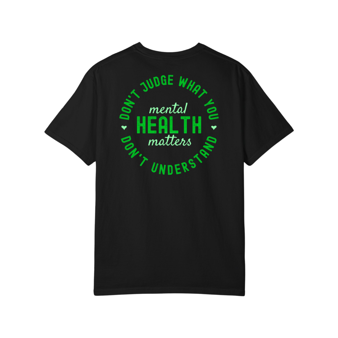 Time To Surrender Mental Health Black Out Tee