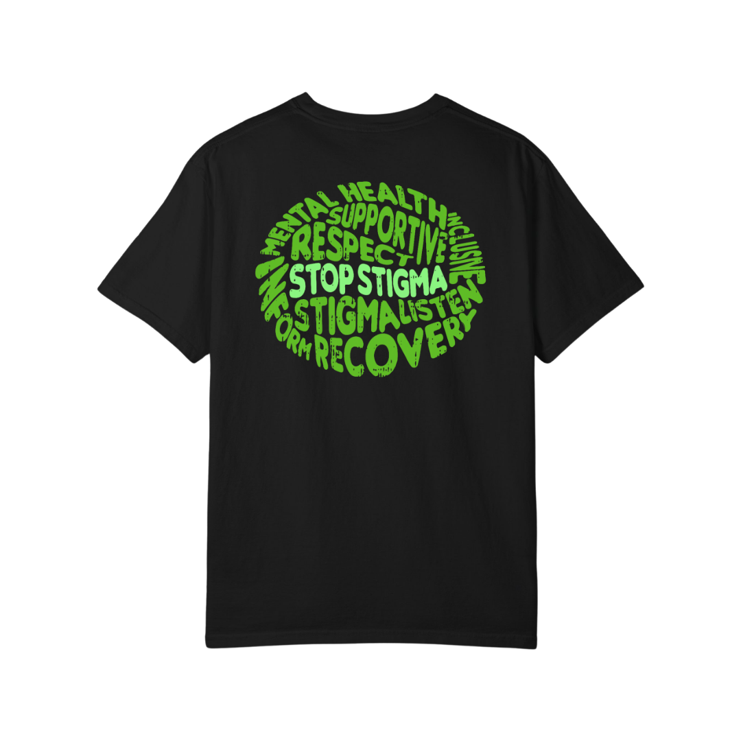 Time To Surrender Mental Health Black Out Tee