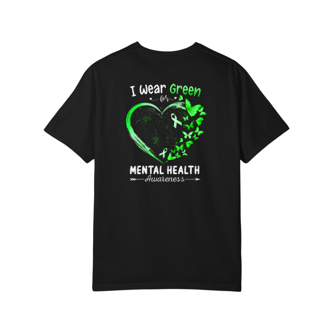 Time To Surrender Mental Health Black Out Tee