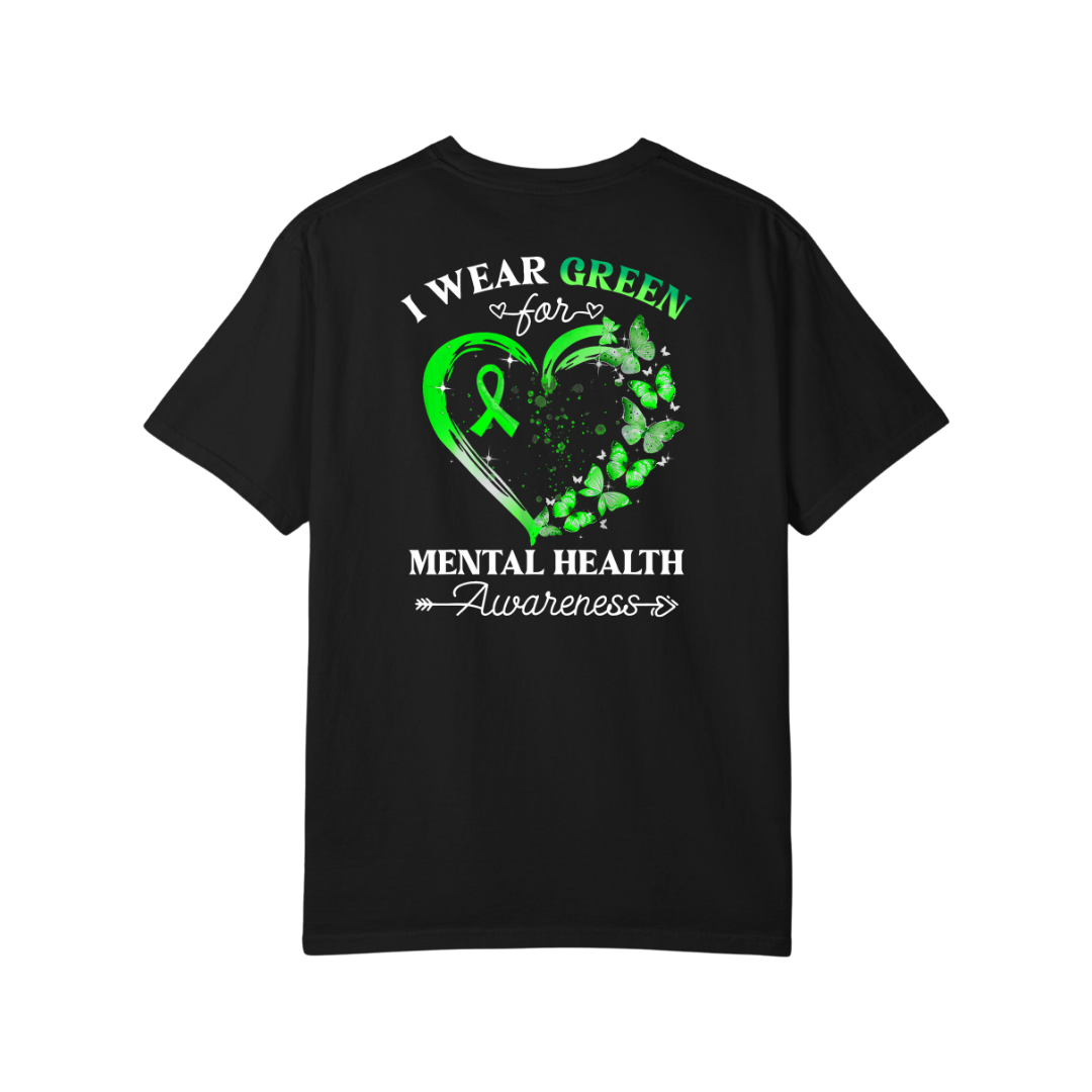 Time To Surrender Mental Health Black Out Tee