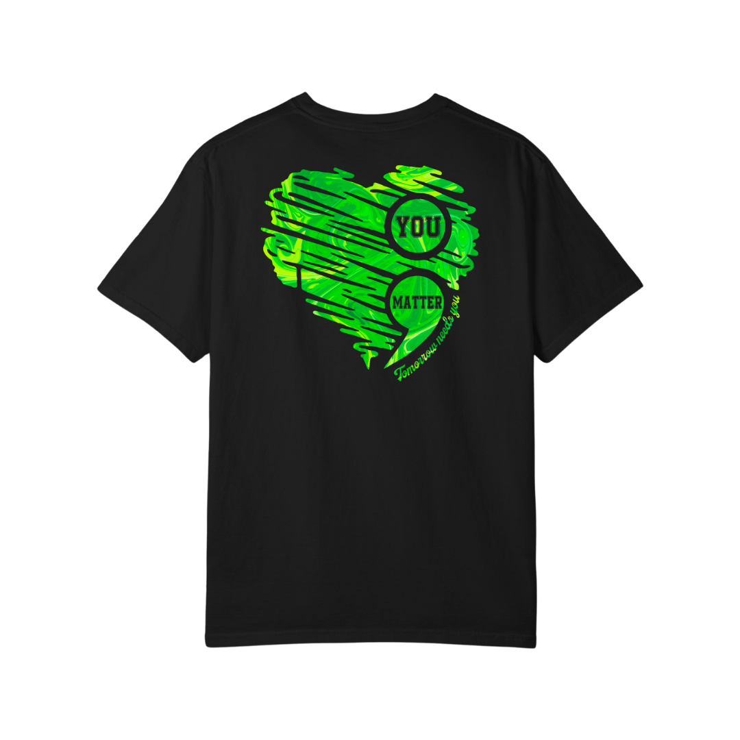 Time To Surrender Mental Health Black Out Tee