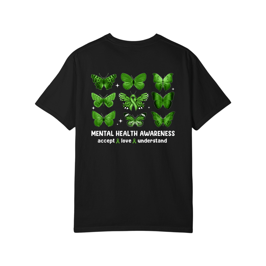 Time To Surrender Mental Health Black Out Tee