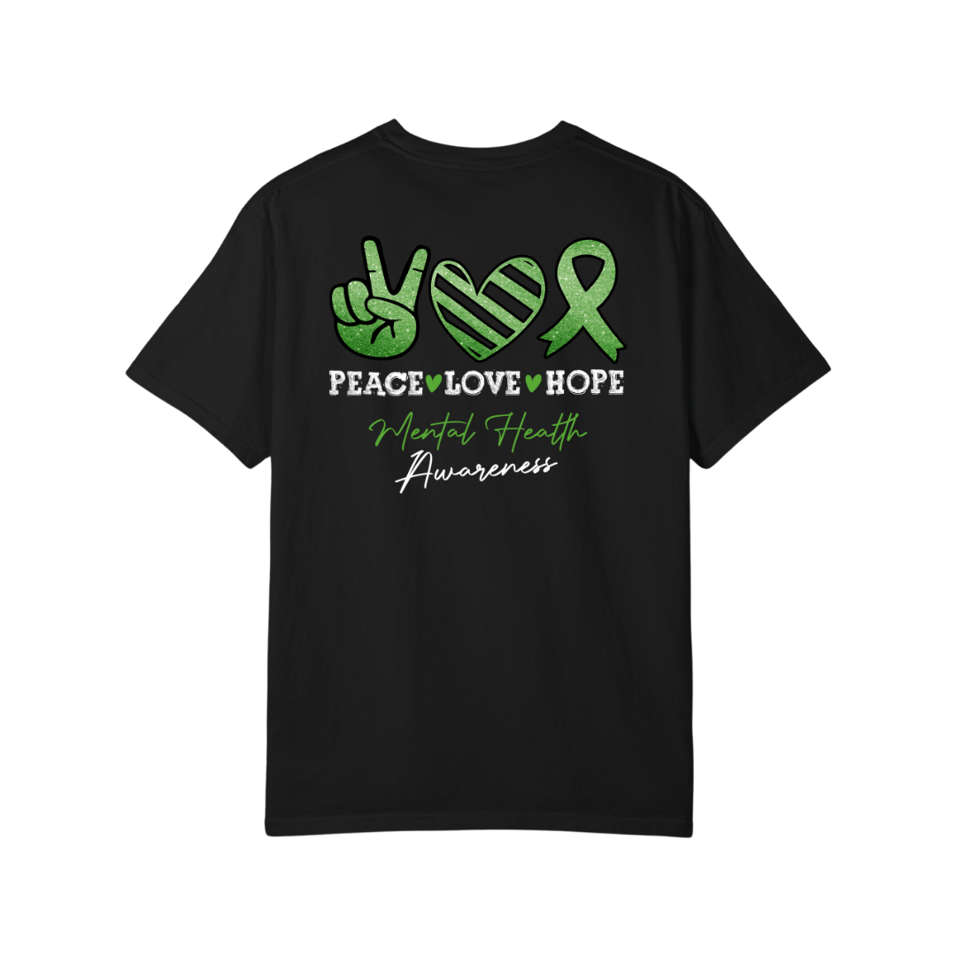 Time To Surrender Mental Health Black Out Tee