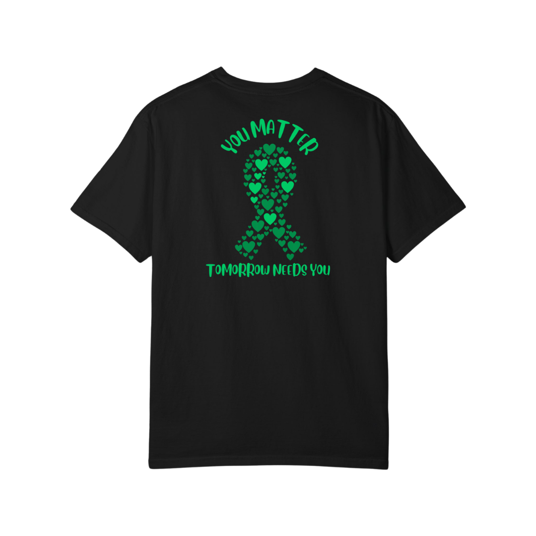 Time To Surrender Mental Health Black Out Tee